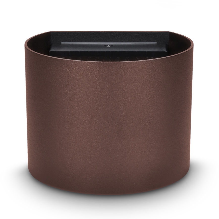 Brilagi - Luminaire mural d'extérieur RONDO LED/6W/230V brun IP54