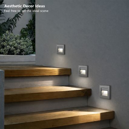 Brilagi - Luminaire pour escalier STEP LIGHT LED/1,5W/230V IP44 anthracite