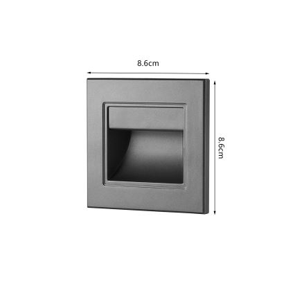 Brilagi - Luminaire pour escalier STEP LIGHT LED/1,5W/230V IP44 anthracite