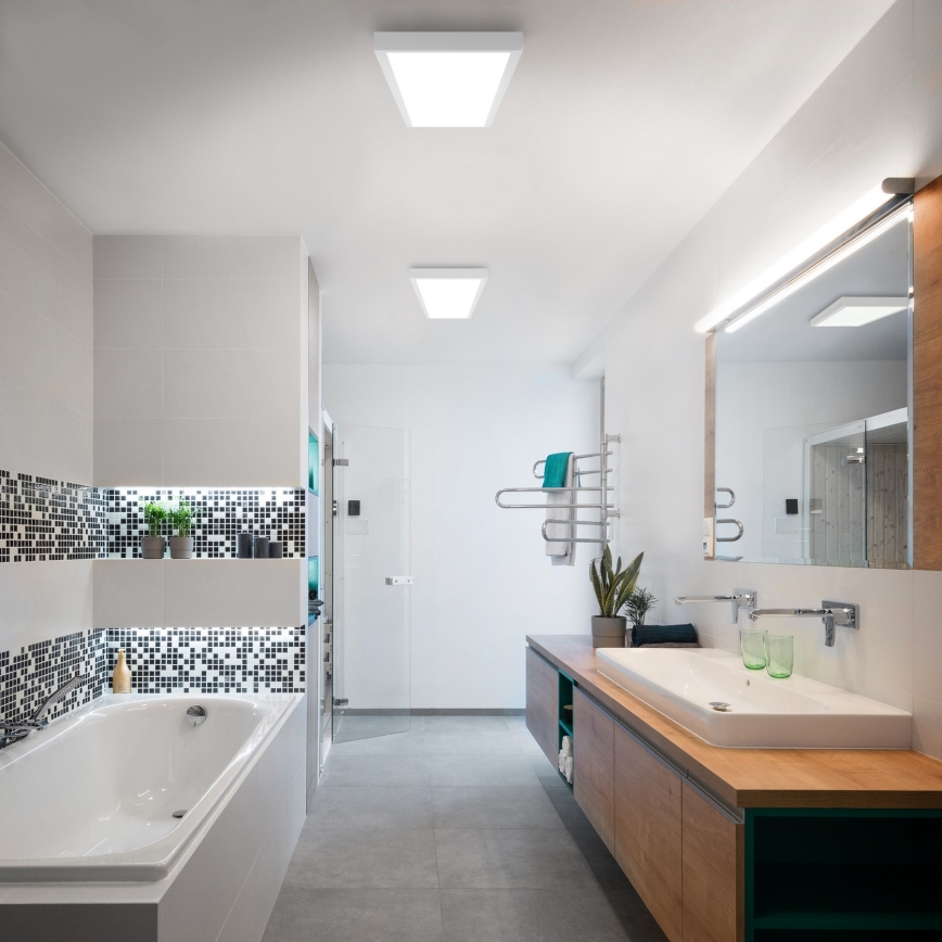 Brilagi - Plafonnier salle de bain FRAME LED/50W/230V 30x120 cm 3000/4000/6000K IP44 blanc
