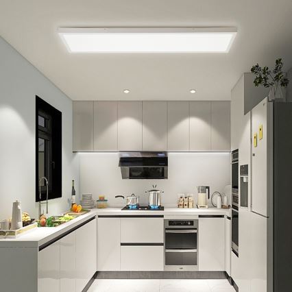 Brilagi - Plafonnier salle de bain FRAME LED/50W/230V 30x120 cm 3000/4000/6000K IP44 blanc