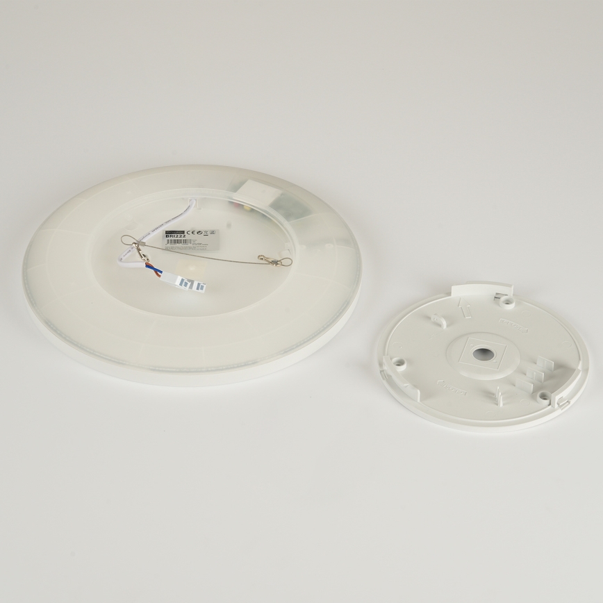 Brilagi - Plafonnier salle de bain ULTRA SLIM LED/12W/230V d. 22,5 cm blanc IP54