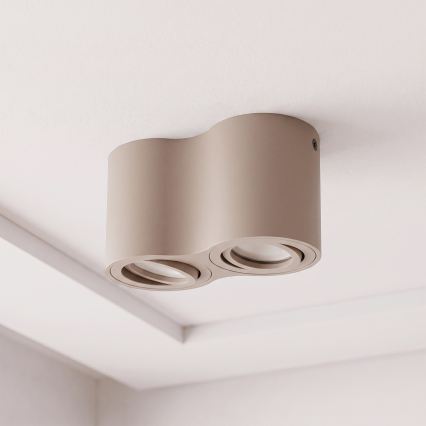 BRILAGI - Luminaire spot MIA DOUBLE 2xGU10/30W/230V beige