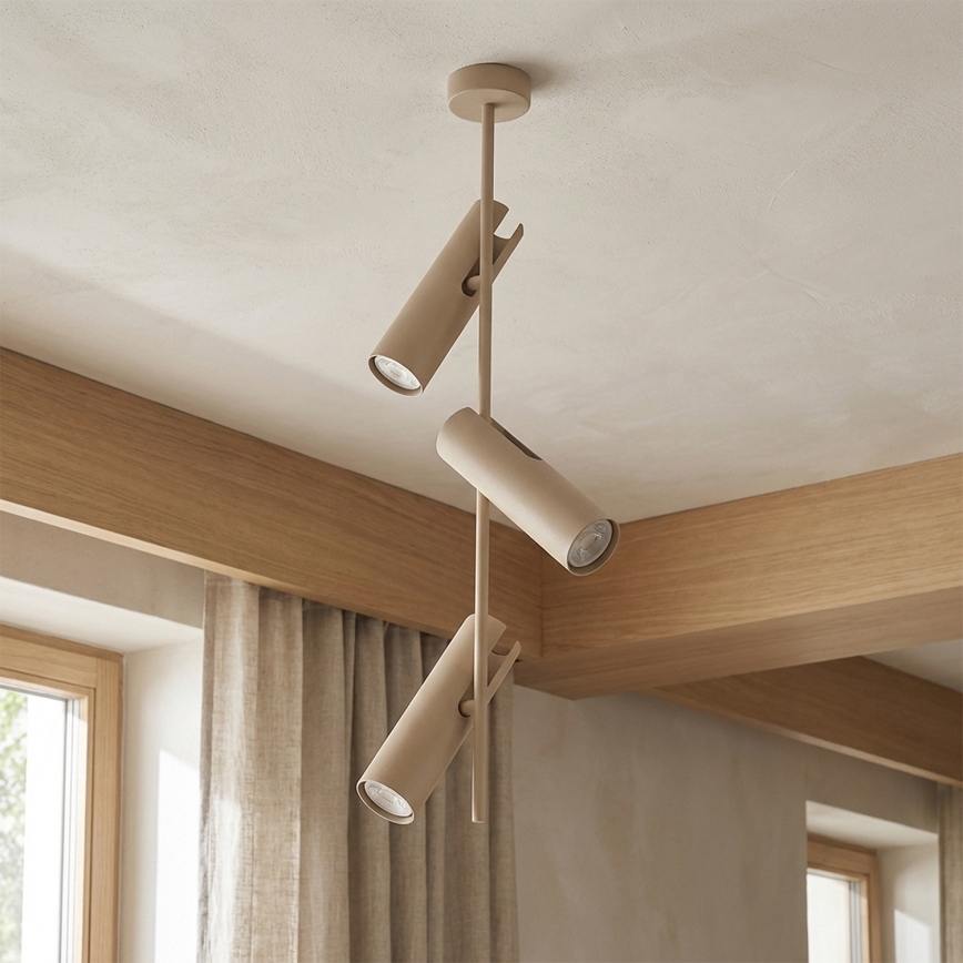 Brilagi - Luminaire sur tige BRANCH 3xGU10/30W/230V beige