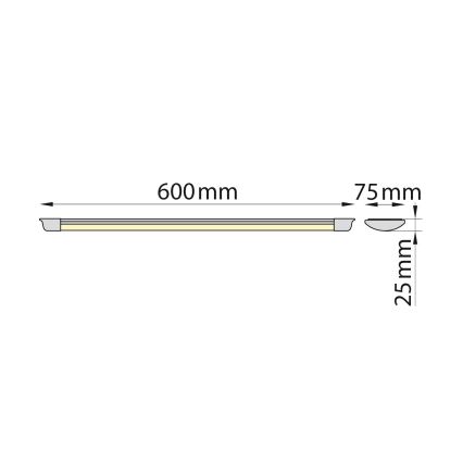 Brilagi - luminaire tubulaire LED AVERO LED/16W/230V 60 cm