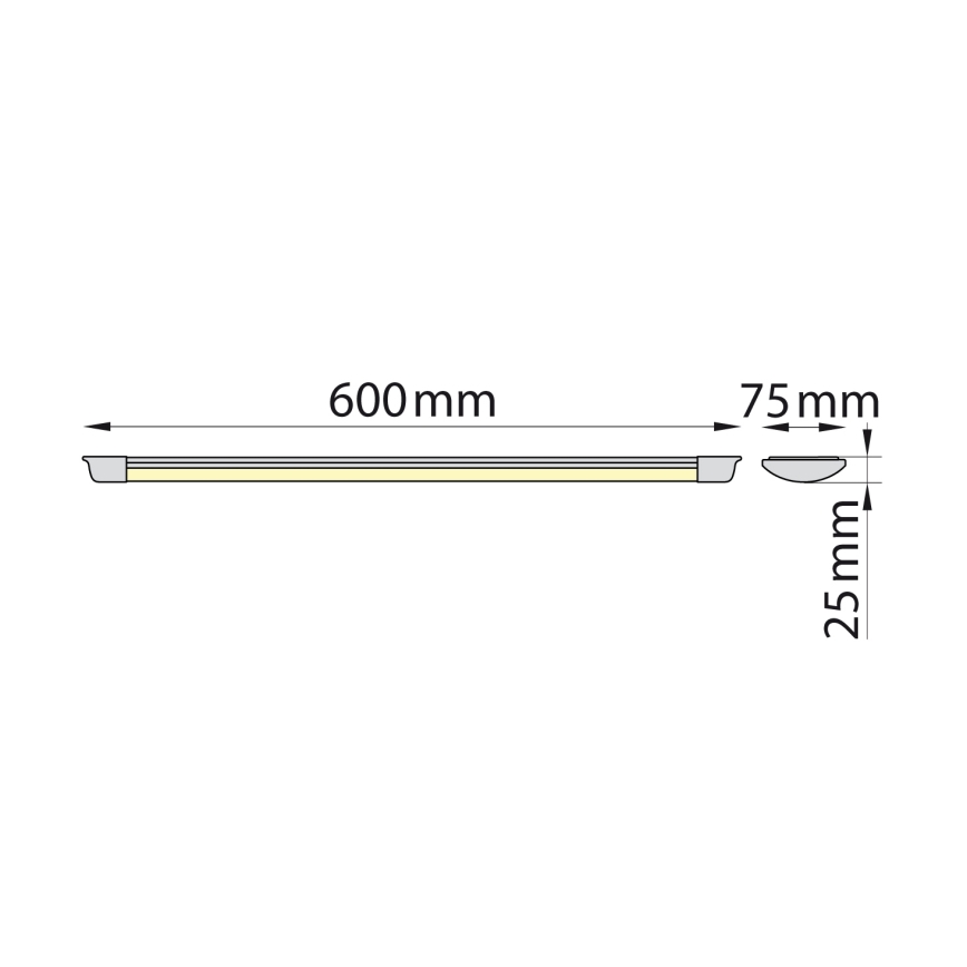 Brilagi - luminaire tubulaire LED AVERO LED/16W/230V 60 cm