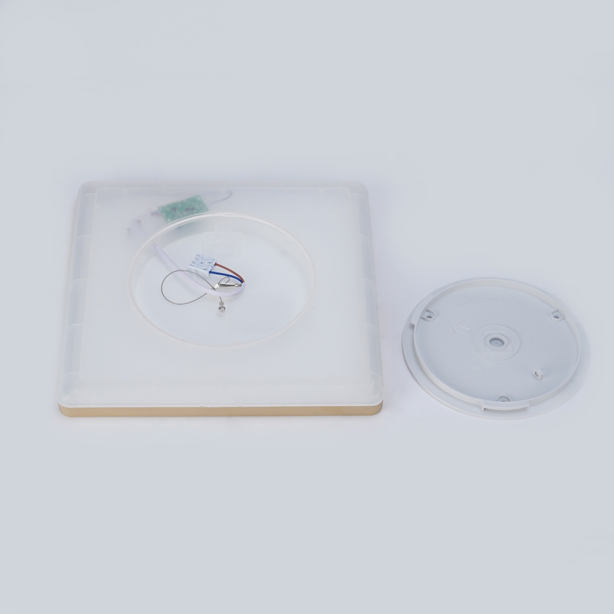 Brilagi - Plafonnier LED pour salle de bains ULTRA SLIM LED/18W/230V 30x30 cm doré IP54