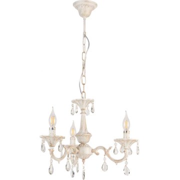 Brilagi - Lustre à chaîne CLASSIC 3xE14/10W/230V crème/patine