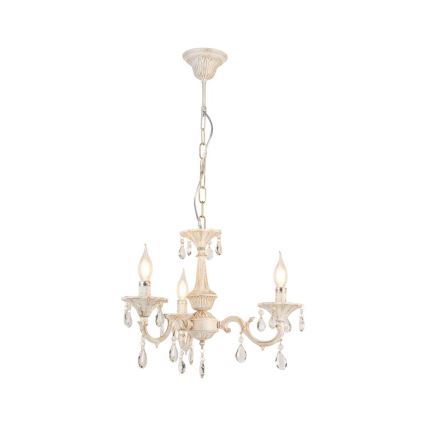 Brilagi - Lustre à chaîne CLASSIC 3xE14/10W/230V crème/patine