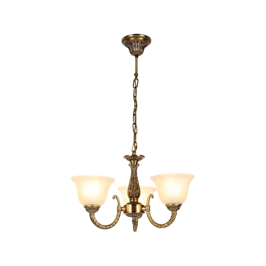 Brilagi - Lustre à chaîne CLASSIC 3xE14/10W/230V laiton
