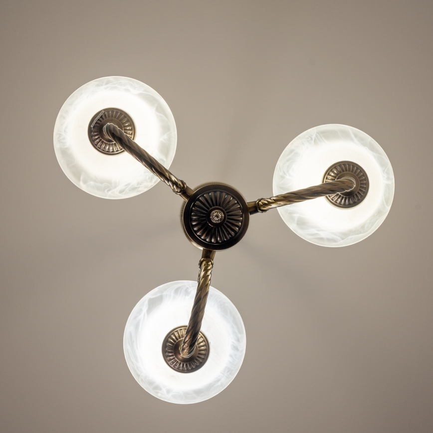 BRILAGI - Lustre à chaîne CLASSIC 3xE14/10W/230V laiton