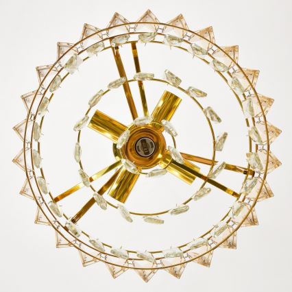 Brilagi - Lustre à chaîne CRISTAL 5xE14/40W/230V Ø 38 cm