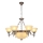 Brilagi - Lustre à chaîne DAHLIA 9xE27/40W/230V Ø 74 cm, laiton