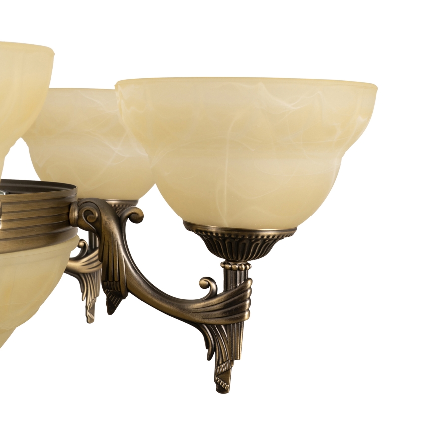 BRILAGI - Lustre à chaîne DAHLIA 9xE27/40W/230V Ø 74 cm, laiton