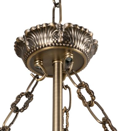 BRILAGI - Lustre à chaîne DAHLIA 9xE27/40W/230V Ø 74 cm, laiton