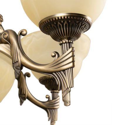 BRILAGI - Lustre à chaîne DAHLIA 9xE27/40W/230V Ø 74 cm, laiton