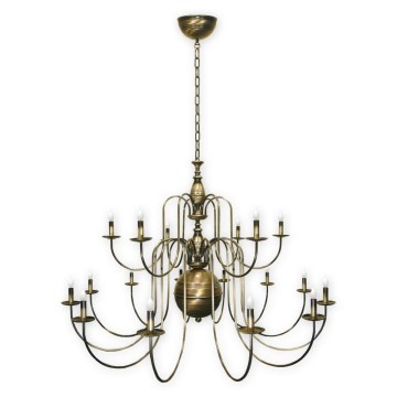 Brilagi - Lustre à chaîne OPERA MAX 18xE14/60W/230V en laiton