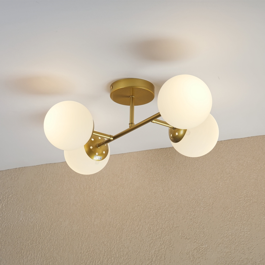 Brilagi - Lustre affleurant MALONY 4xE14/20W/230V doré