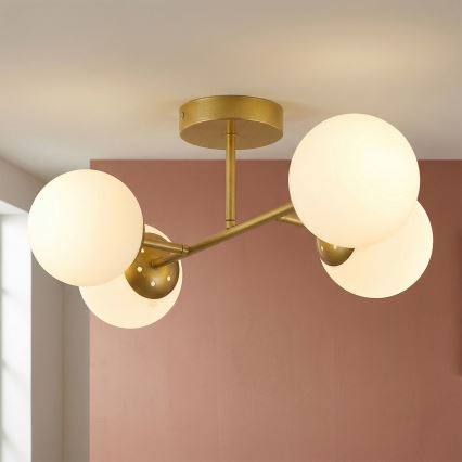 Brilagi - Lustre affleurant MALONY 4xE14/20W/230V doré