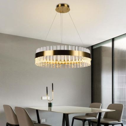 Brilagi - Suspension LED en cristal dimmable sur câble HALO LED/40W/230V 3000–6500K Ø 60 cm + télécommande