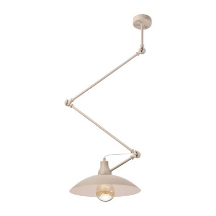 Brilagi - Lustre LED à tige IRONBEAM 1xE27/60W/230V beige