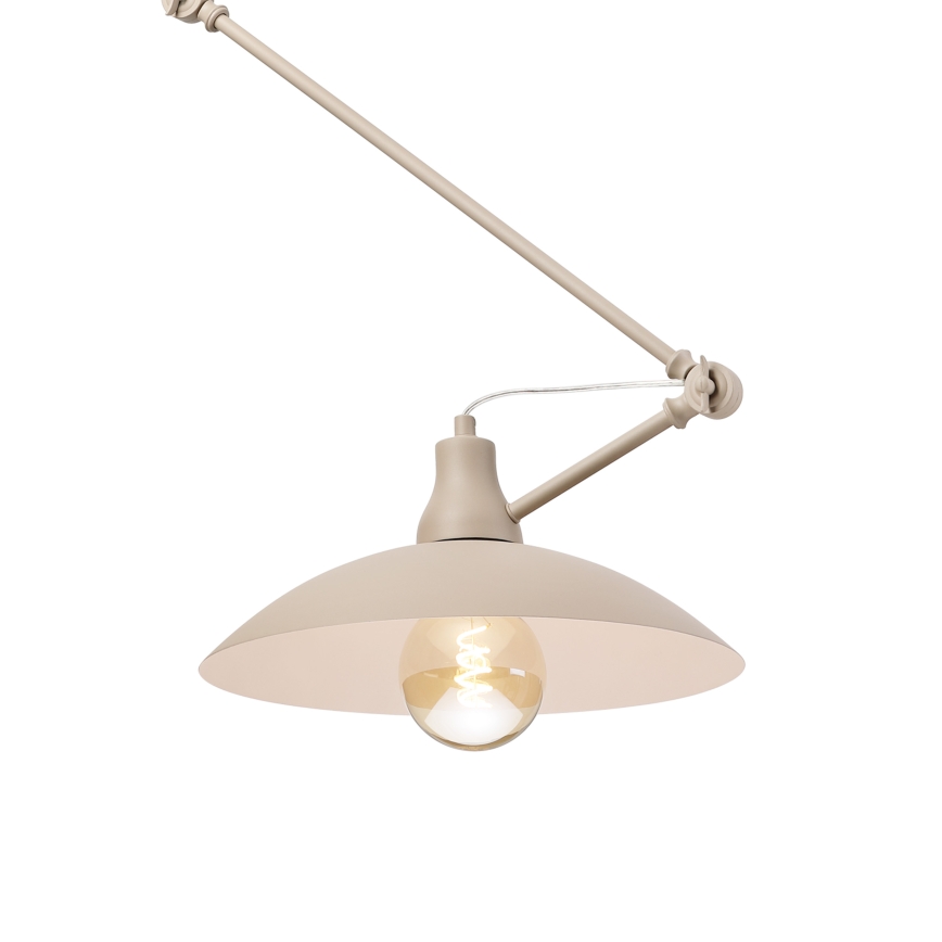 Brilagi - Lustre LED à tige IRONBEAM 1xE27/60W/230V beige