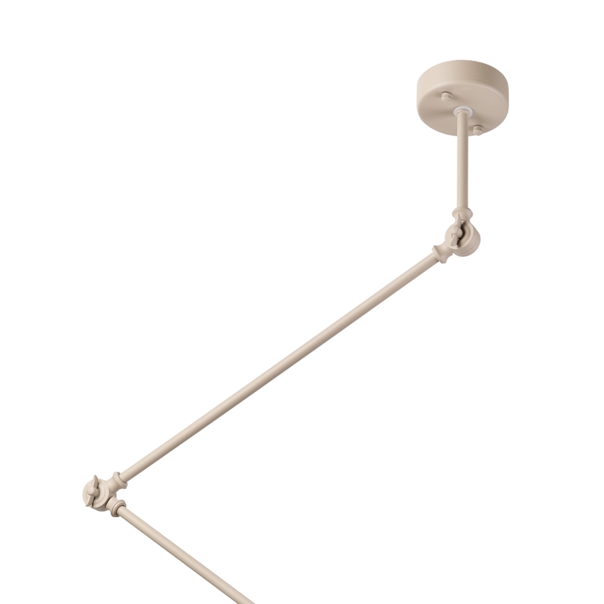 Brilagi - Lustre LED à tige IRONBEAM 1xE27/60W/230V beige