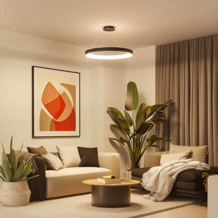 Brilagi - Suspension LED dimmable sur câble FALCON II LED/108W/230V 3000-6500K Ø 80 cm noir + télécommande