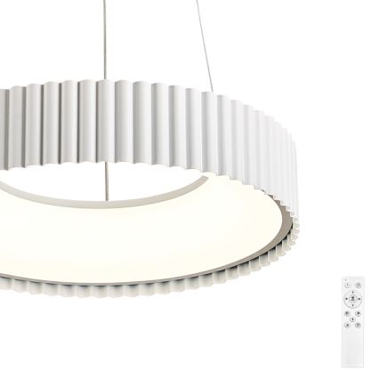 Brilagi - Suspension dimmable sur câble FALCON MODERN LED/30W/230V 3000–6000 K Ø 40 cm blanche + télécommande