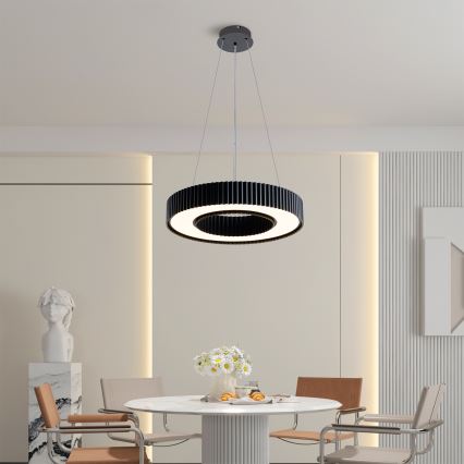 Brilagi - Suspension LED dimmable sur câble LUMIX LED/48W/230V 3000-6000K noir Ø 50 cm + télécommande