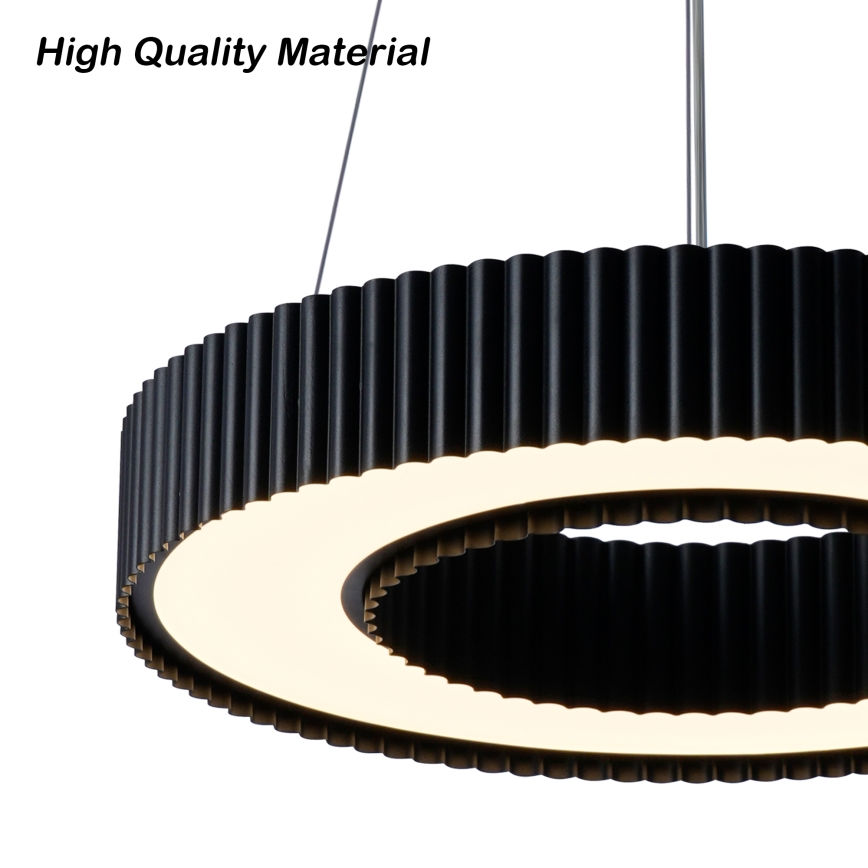 Brilagi - Suspension LED dimmable sur câble LUMIX LED/48W/230V 3000-6000K noir Ø 50 cm + télécommande