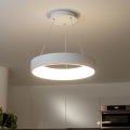 Brilagi - Lustre LED dimmable sur câble FALCON LED/80W/230V 3000-6500K Ø 60 cm blanc + télécommande