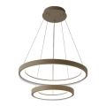 BRILAGI - Lustre LED dimmable sur câble FALCON SLIM LED/68W/230V 3000-6500K Ø 50 cm beige + télécommande