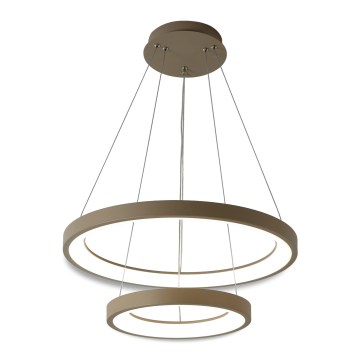 BRILAGI - Lustre LED dimmable sur câble FALCON SLIM LED/68W/230V 3000-6500K Ø 50 cm beige + télécommande