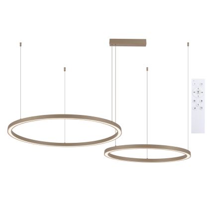 Brilagi - Suspension LED dimmable sur câble PORTOFINO LED/98W/230V 3000-6000K beige + télécommande