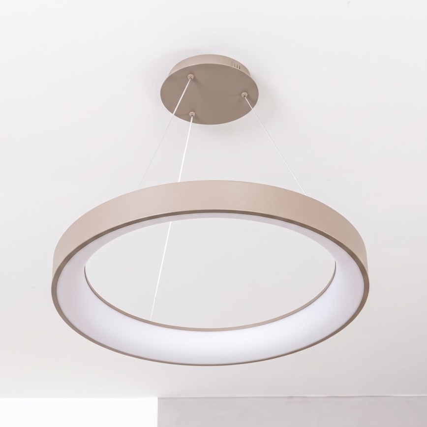 BRILAGI - Suspension LED dimmable sur câble FALCON II LED/99W/230V 3000-6500K Ø 60 cm beige + télécommande