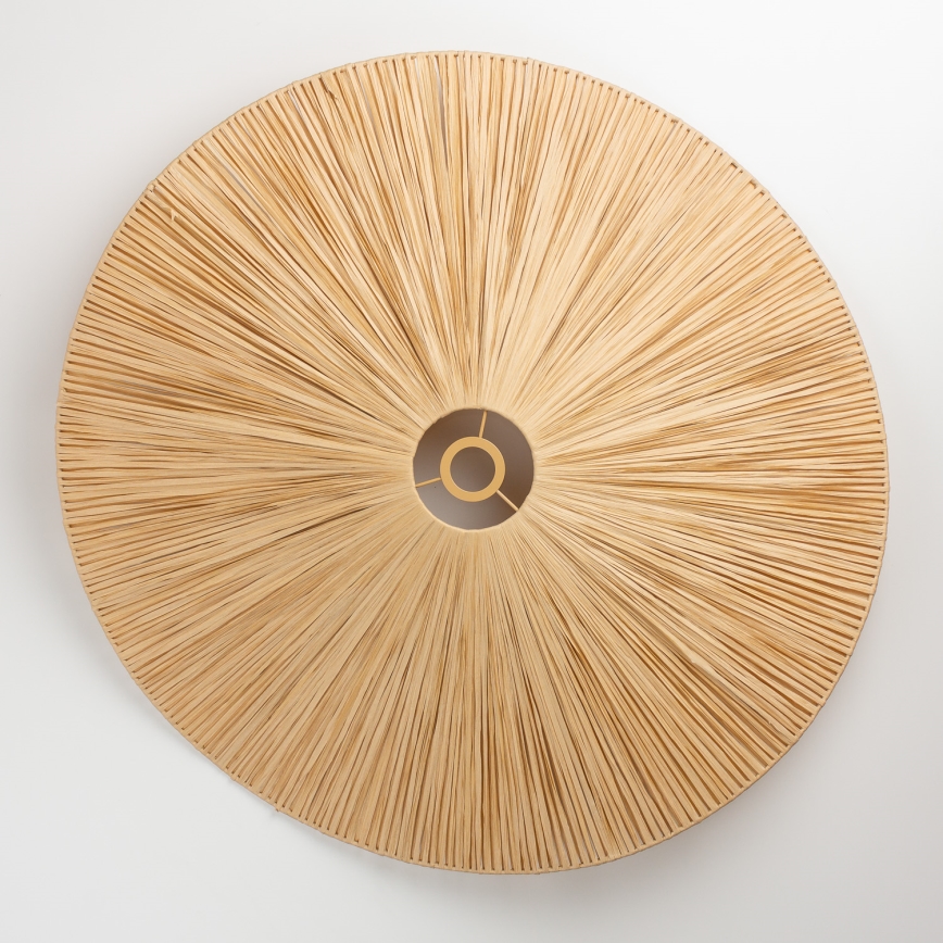Brilagi - Lustre LED fixé au plafond CERIA BOHO 1xE27/40W/230V Ø 80 cm raphia/chêne