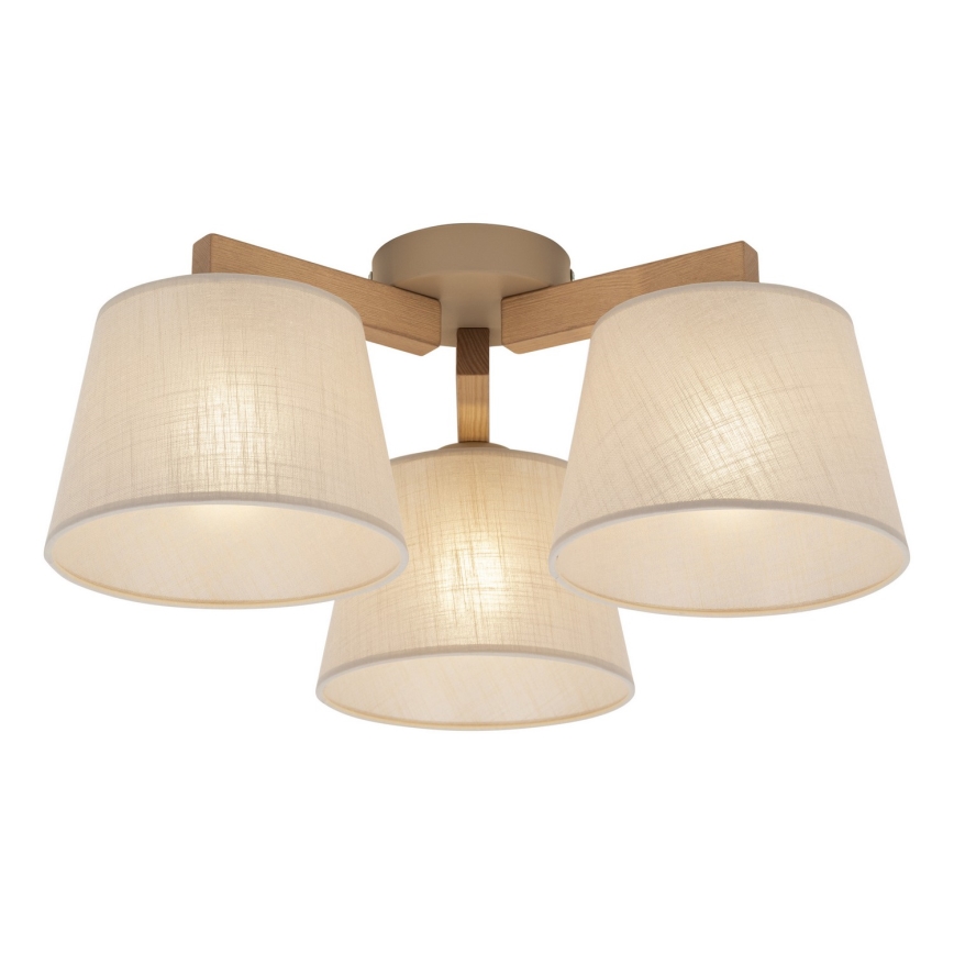 BRILAGI - Lustre LED fixé au plafond LATTE SABIA 3xE27/15W/230V pin/beige