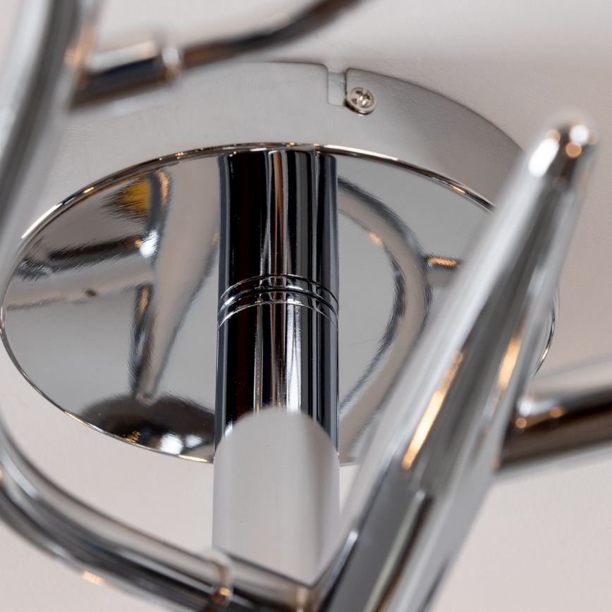 Brilagi - Lustre LED plafonnier MISTEL 15xG9/3W/230V chrome noir/fumé