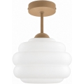BRILAGI - Lustre LED plafonnier RETRO GLASS 1xE27/60W/230V Ø 20 cm beige/blanc