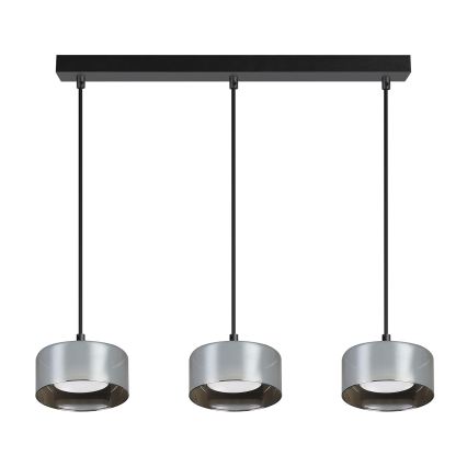 Brilagi - Suspension LED RGB+CCT dimmable sur câble AURA LUX 3xGX53/14W/230V 2700-6500K Wi-Fi Tuya noir/fumé