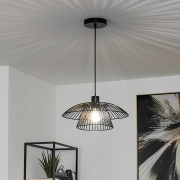 Brilagi - Lustre LED sur câble CERIA WIRE 1xE27/40W/230V Ø 38 cm noir