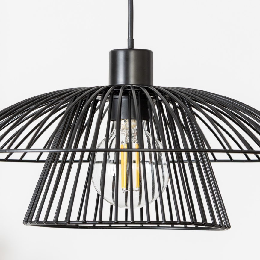 Brilagi - Lustre LED sur câble CERIA WIRE 1xE27/40W/230V Ø 38 cm noir