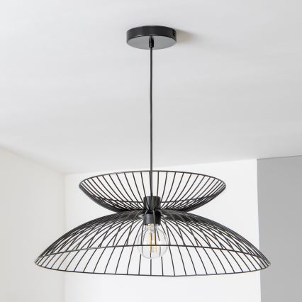 Brilagi - Lustre LED sur câble CERIA WIRE 1xE27/40W/230V Ø 60 cm noir