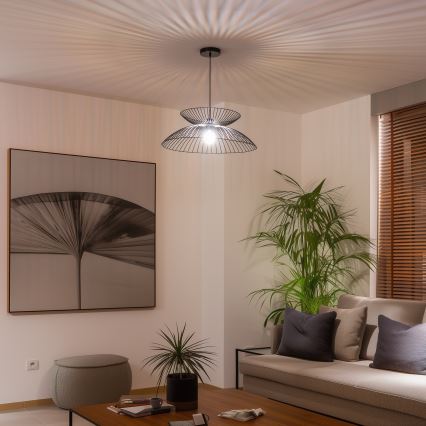 Brilagi - Lustre LED sur câble CERIA WIRE 1xE27/40W/230V Ø 60 cm noir