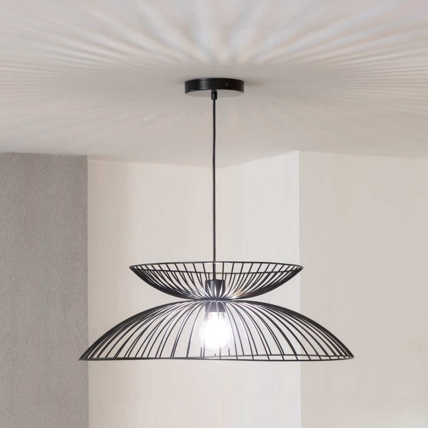 Brilagi - Lustre LED sur câble CERIA WIRE 1xE27/40W/230V Ø 60 cm noir