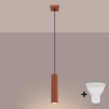 BRILAGI - Lustre LED sur câble CRESTO 1xGU10/10W/230V orange