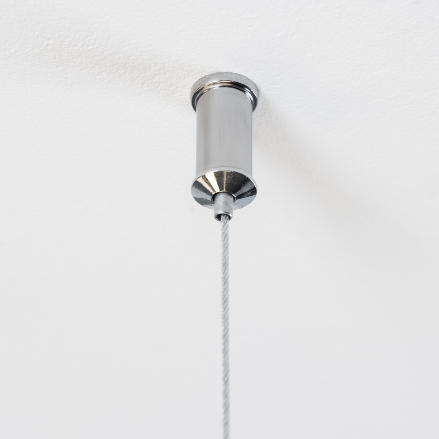 Brilagi - Lustre LED sur câble MILLA 15xG9/3W/230V noir chromé/fumé