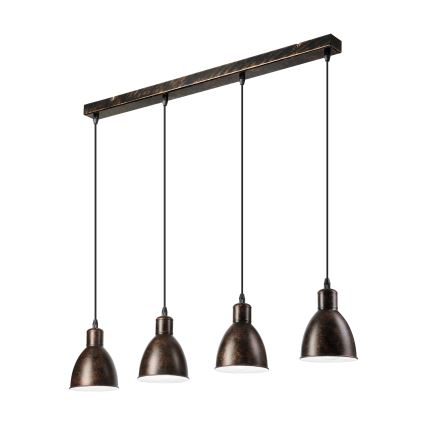 Brilagi - Lustre LED sur câble RIDDY 4xE27/60W/230V cuivré/patiné