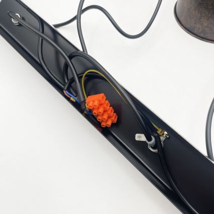 Brilagi - Lustre LED sur câble RIDDY 4xE27/60W/230V cuivré/patiné